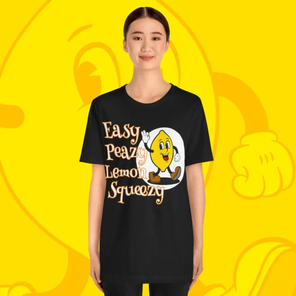 Easy Peazy Lemon Squeezy T-Shirt Black Model