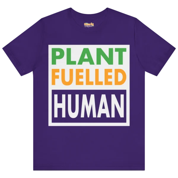 Plant Fuelled Human T-Shirt Purple