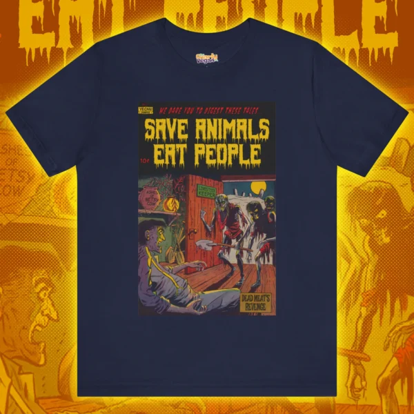 Save Animals, Eat People T-Shirt Front