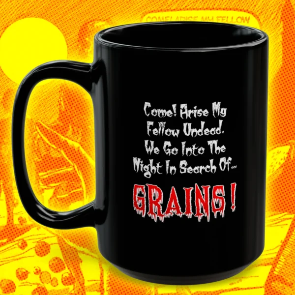 Attack of the Vegan Zombies Coffee Mug 15oz Back