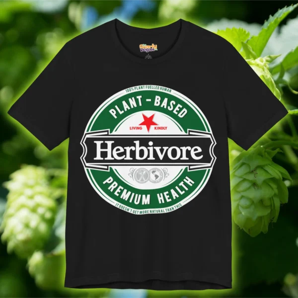Herbivore T-Shirt Black Mockup