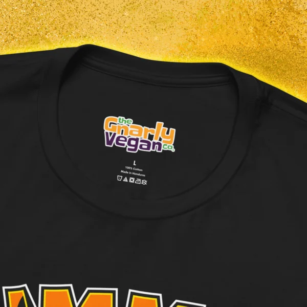 Hummus Sapien T-Shirt Black Neck Tag