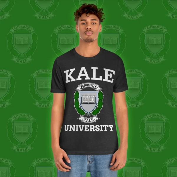 Kale University T-Shirt Dk. Grey Heather Model