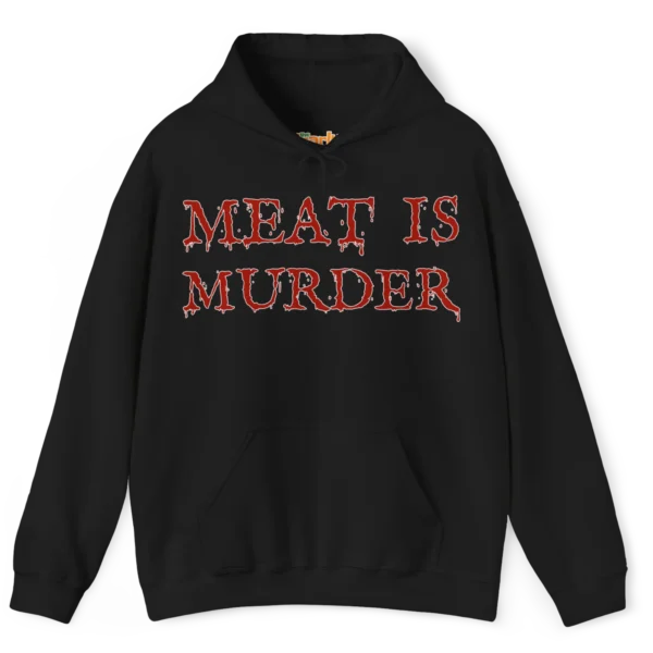 Meat Is Murder Hoodie Black
