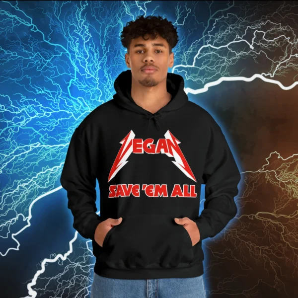 Save Em All Hoodie Black Model