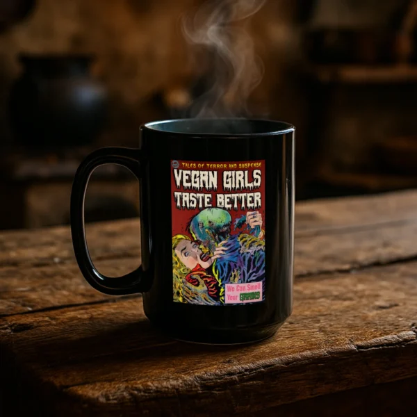 Vegan Girls Taste Better Coffee Mug 15oz Mockup