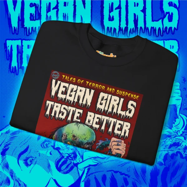 Vegan Girls Taste Better Sweatshirt Mockup