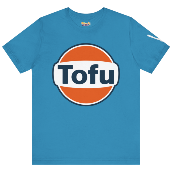 Fuelled By Tofu aqua vegan graphic t-shirt