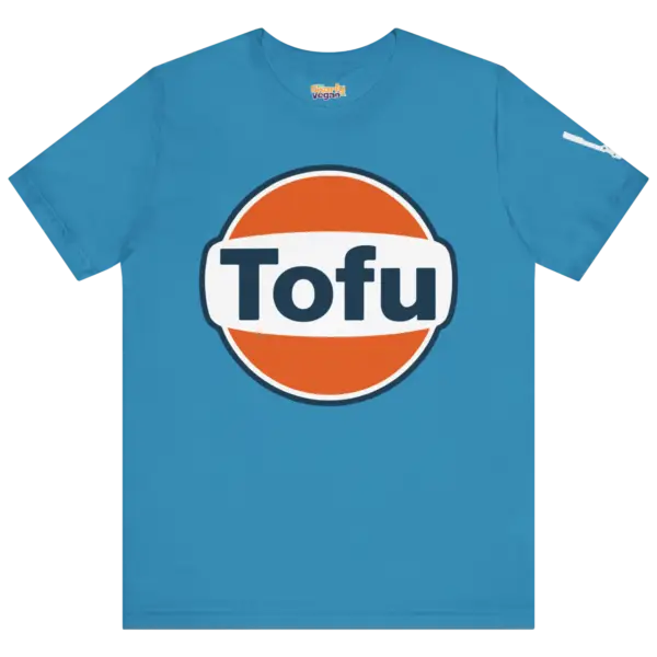 Fuelled By Tofu aqua vegan graphic t-shirt